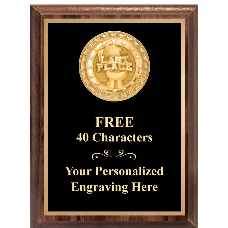 6X8 WOOD EXECUTIVE INSERT PLAQ