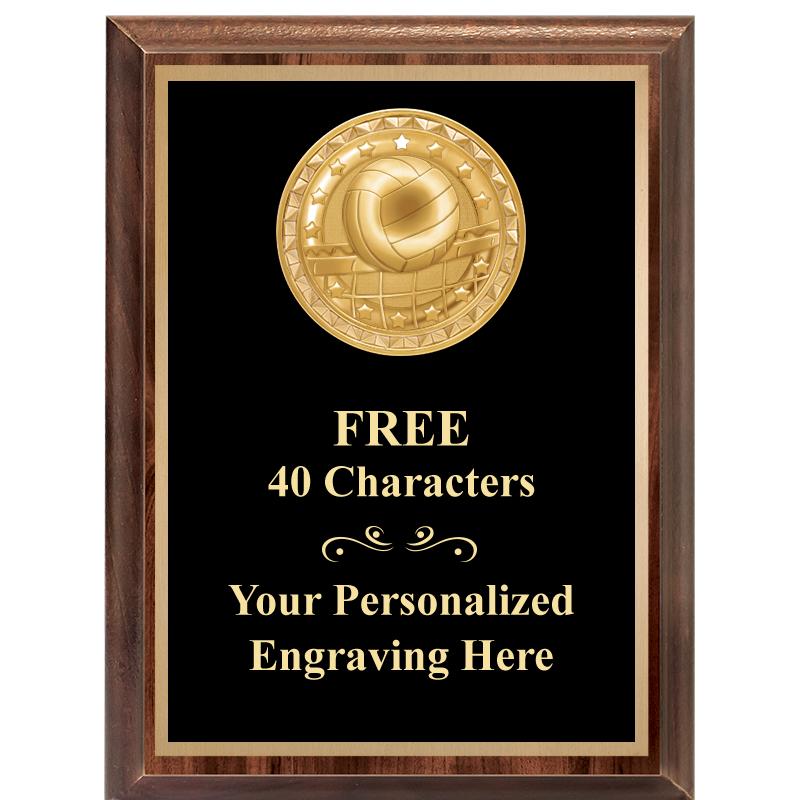 6X8 WOOD EXECUTIVE INSERT PLAQ