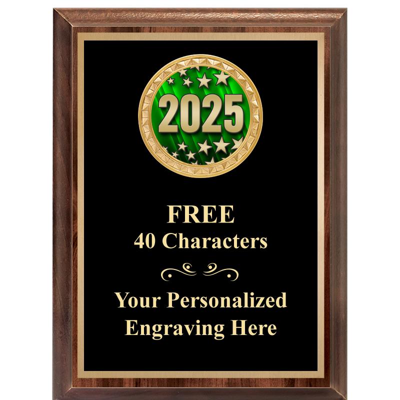 6X8 WOOD EXECUTIVE INSERT PLAQ