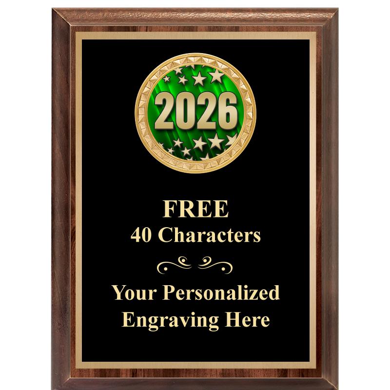 6X8 WOOD EXECUTIVE INSERT PLAQ