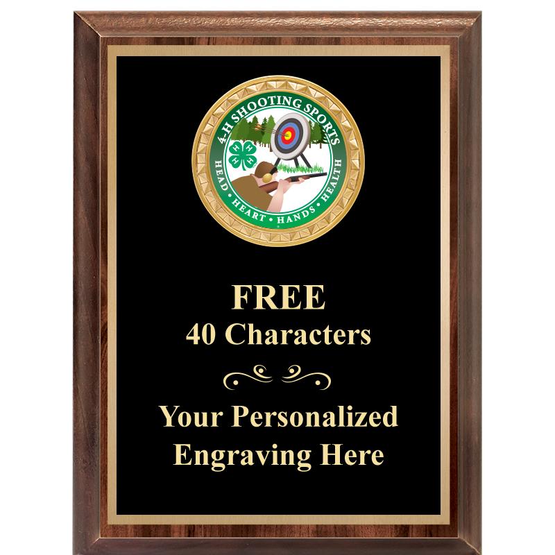 6X8 WOOD EXECUTIVE INSERT PLAQ