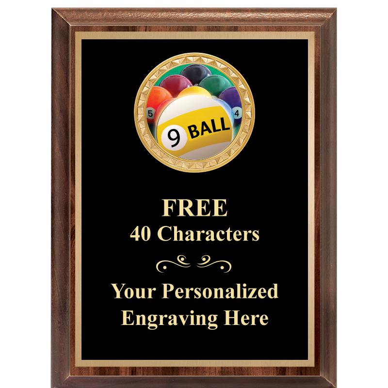 6X8 WOOD EXECUTIVE INSERT PLAQ