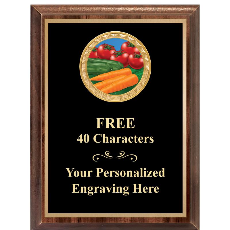 6X8 WOOD EXECUTIVE INSERT PLAQ