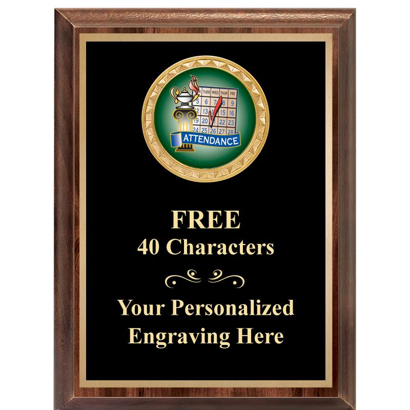 6X8 WOOD EXECUTIVE INSERT PLAQ