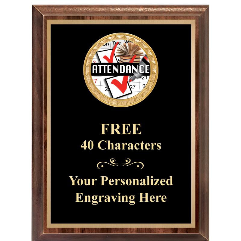 6X8 WOOD EXECUTIVE INSERT PLAQ