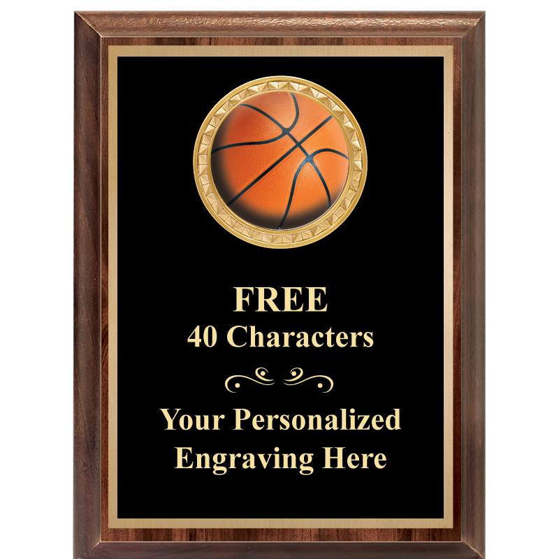 6X8 WOOD EXECUTIVE INSERT PLAQ