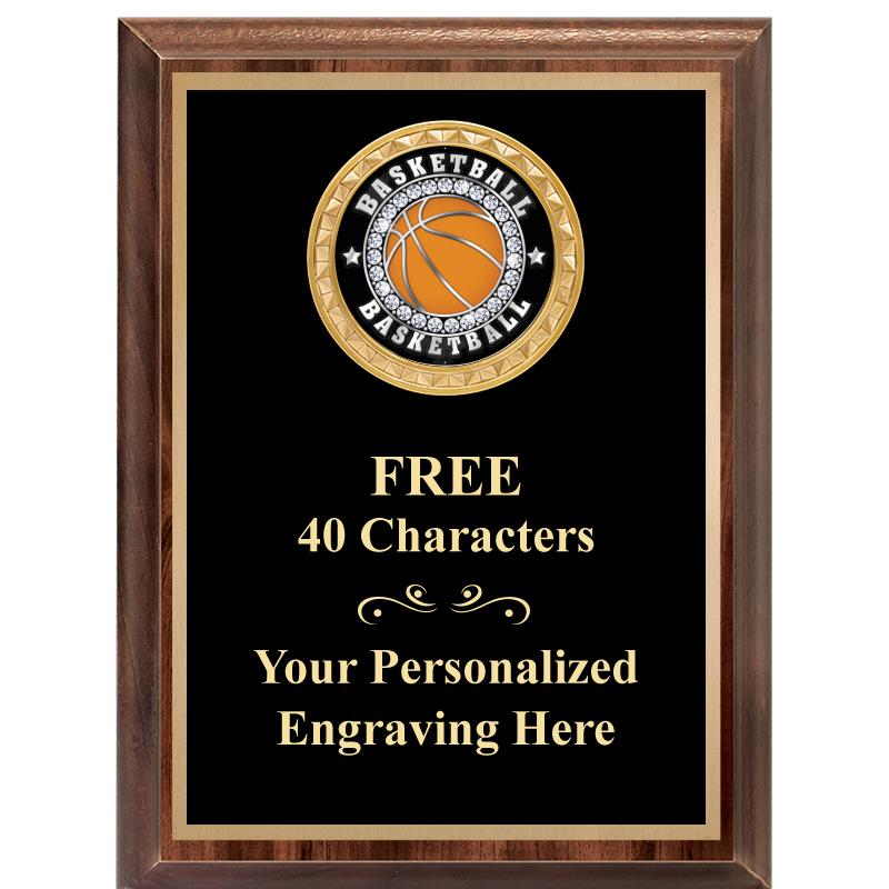 6X8 WOOD EXECUTIVE INSERT PLAQ