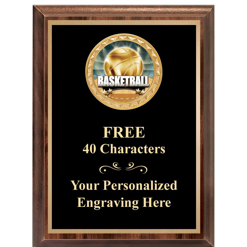 6X8 WOOD EXECUTIVE INSERT PLAQ