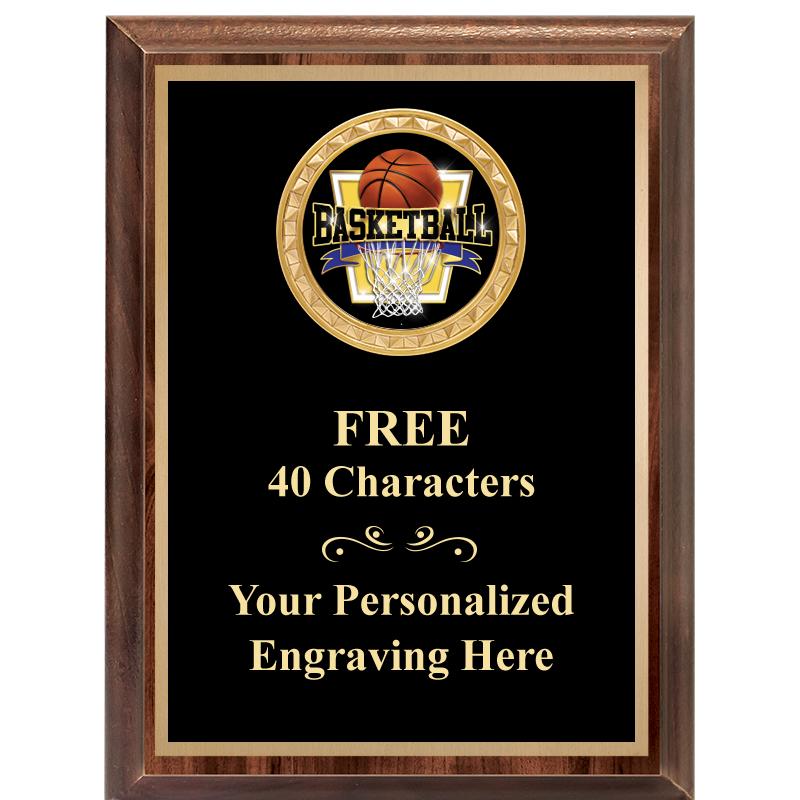 6X8 WOOD EXECUTIVE INSERT PLAQ