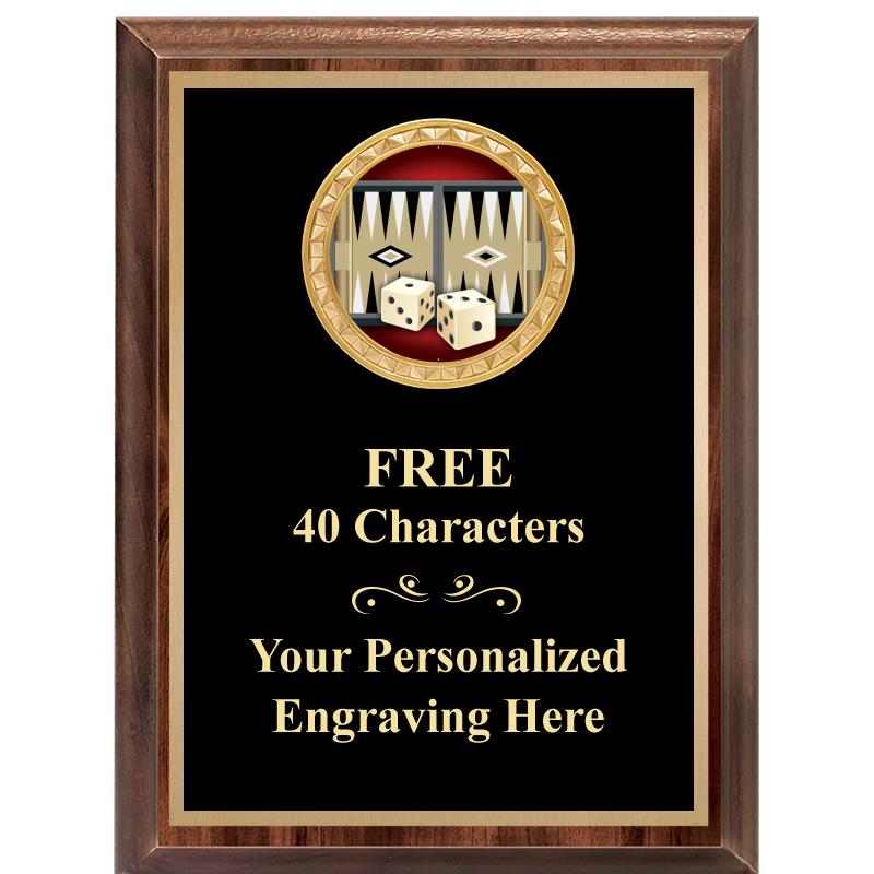 6X8 WOOD EXECUTIVE INSERT PLAQ