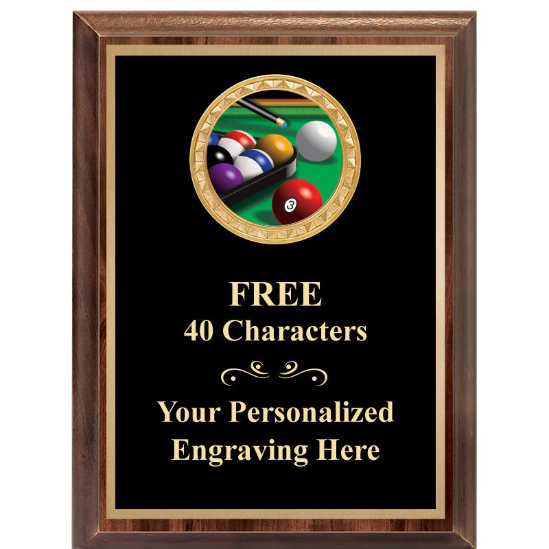 6X8 WOOD EXECUTIVE INSERT PLAQ