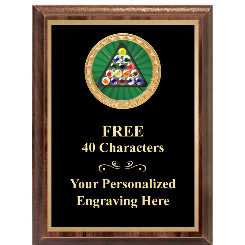 6X8 WOOD EXECUTIVE INSERT PLAQ