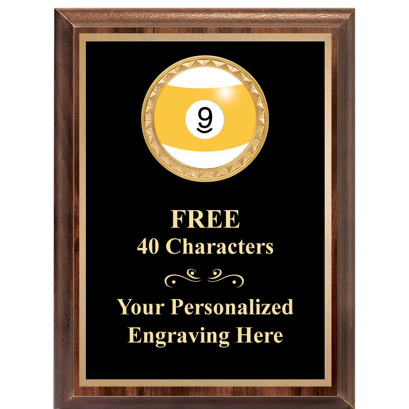 6X8 WOOD EXECUTIVE INSERT PLAQ