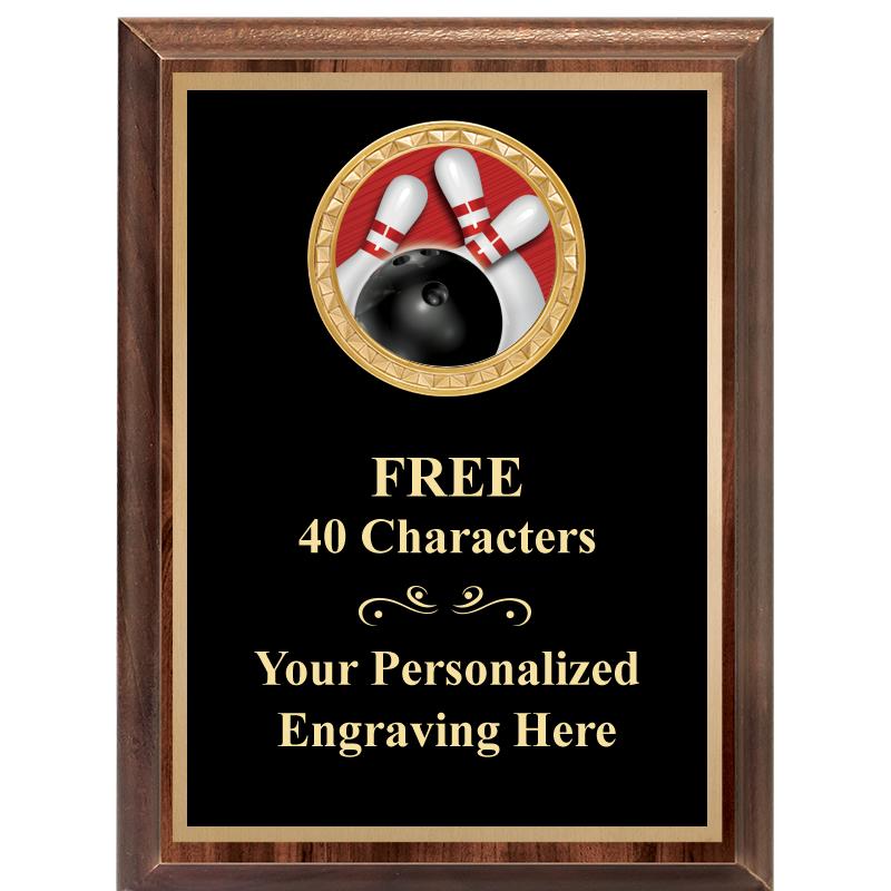 6X8 WOOD EXECUTIVE INSERT PLAQ