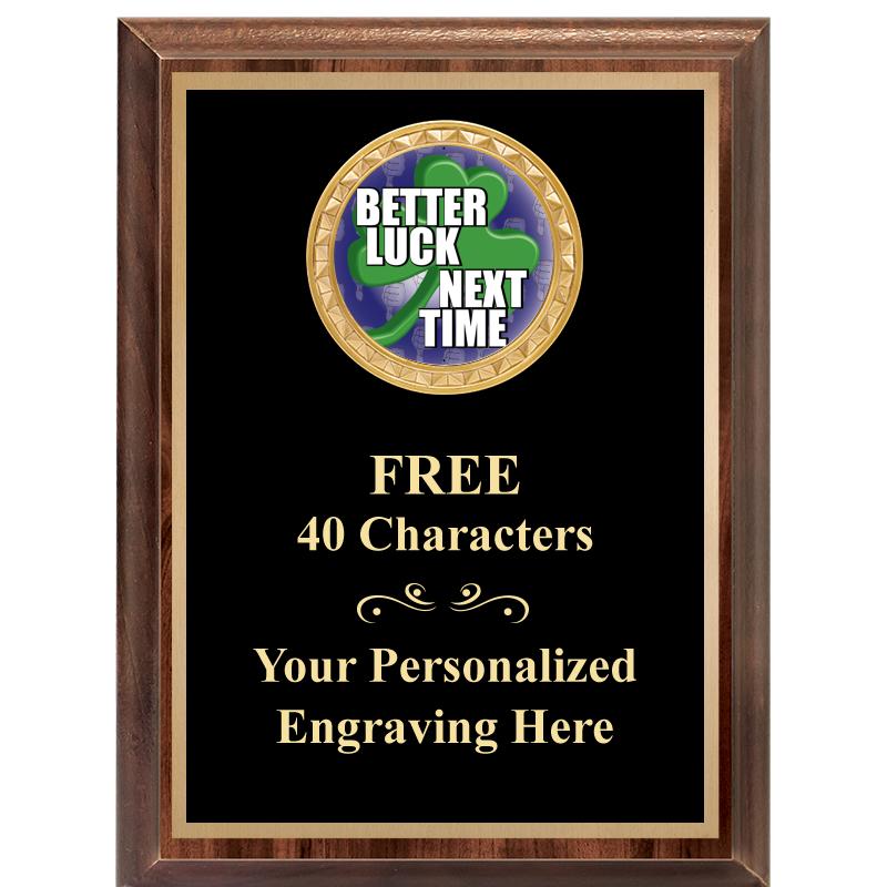 6X8 WOOD EXECUTIVE INSERT PLAQ