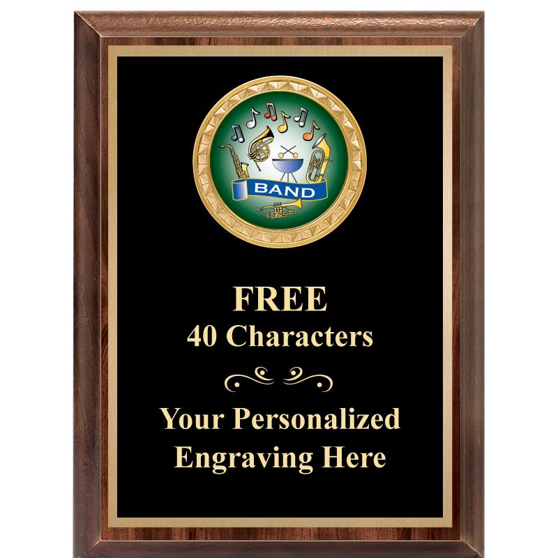 6X8 WOOD EXECUTIVE INSERT PLAQ