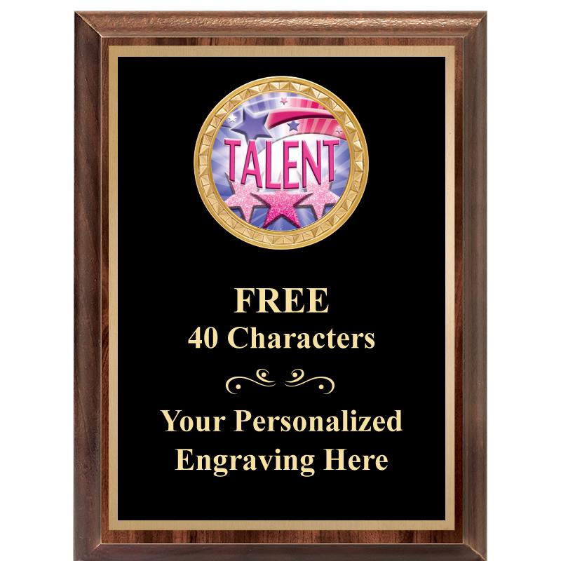 6X8 WOOD EXECUTIVE INSERT PLAQ