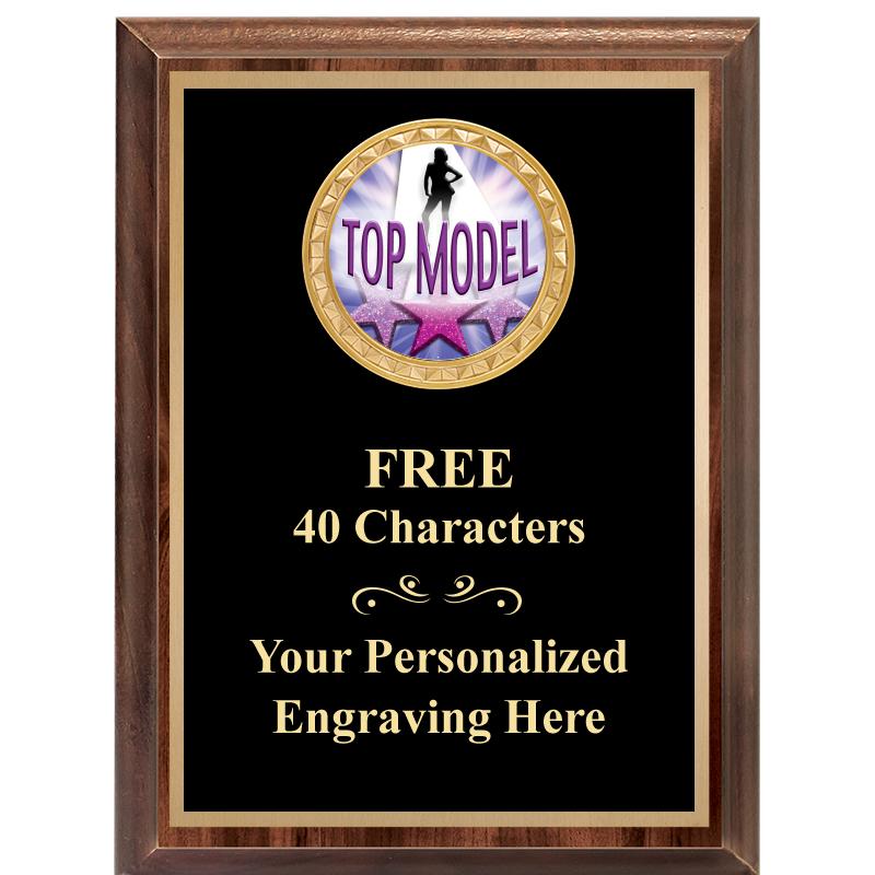 6X8 WOOD EXECUTIVE INSERT PLAQ