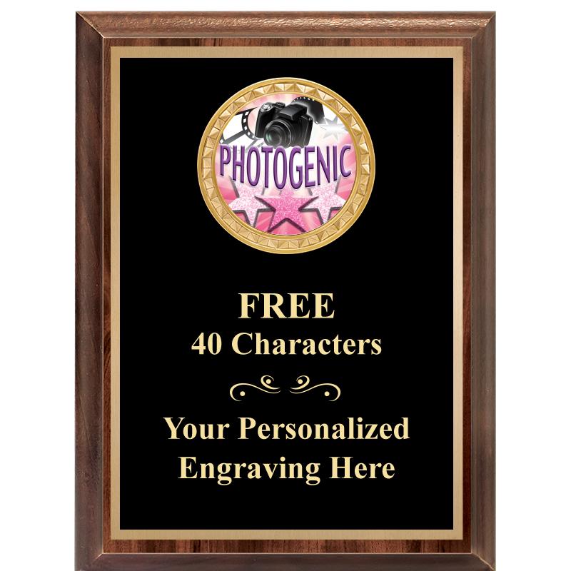 6X8 WOOD EXECUTIVE INSERT PLAQ