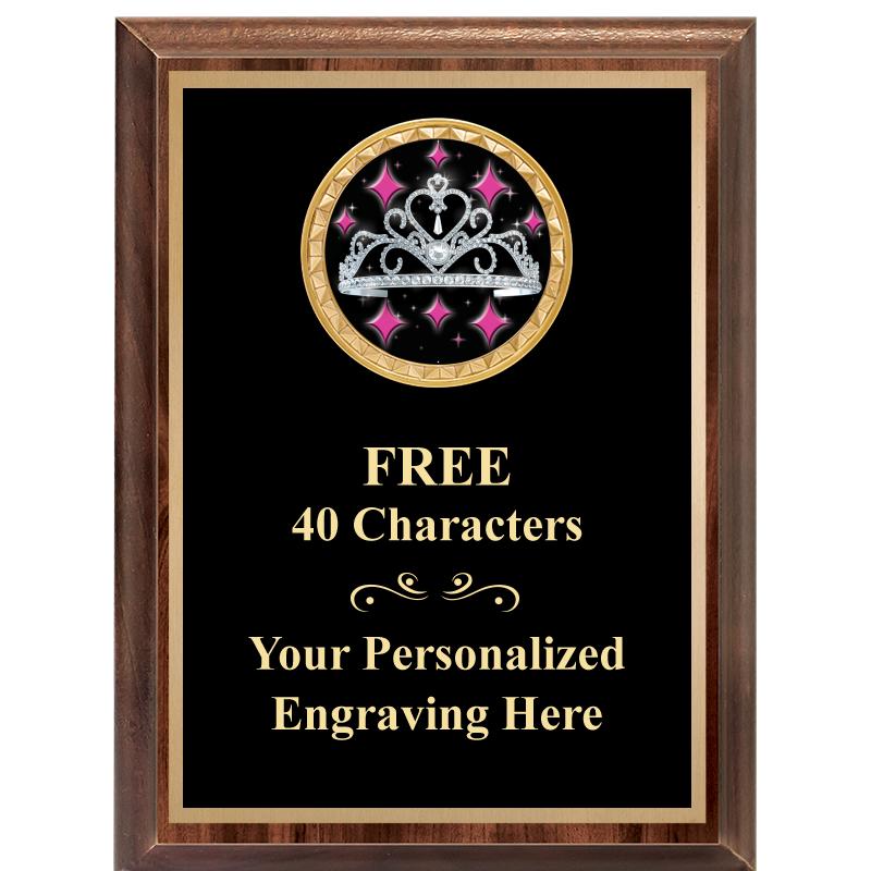 6X8 WOOD EXECUTIVE INSERT PLAQ