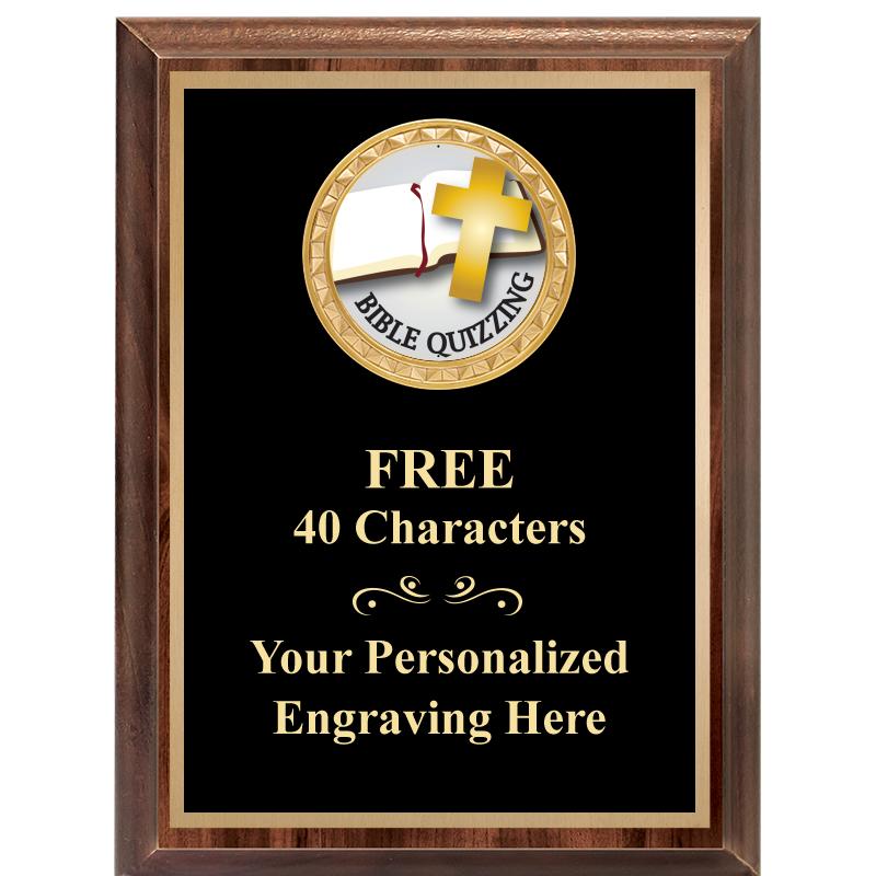 6X8 WOOD EXECUTIVE INSERT PLAQ