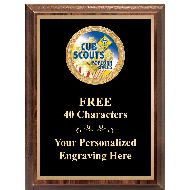 6X8 WOOD EXECUTIVE INSERT PLAQ