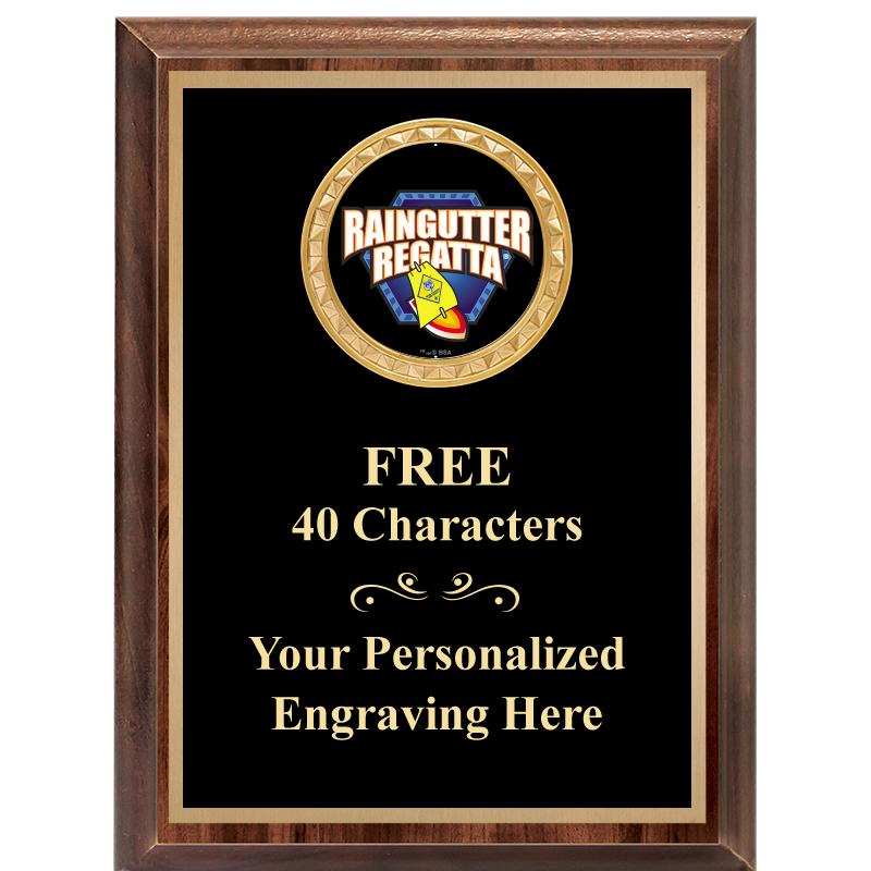 6X8 WOOD EXECUTIVE INSERT PLAQ