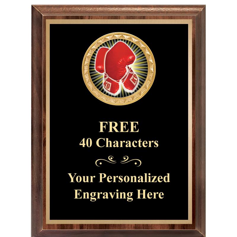 6X8 WOOD EXECUTIVE INSERT PLAQ