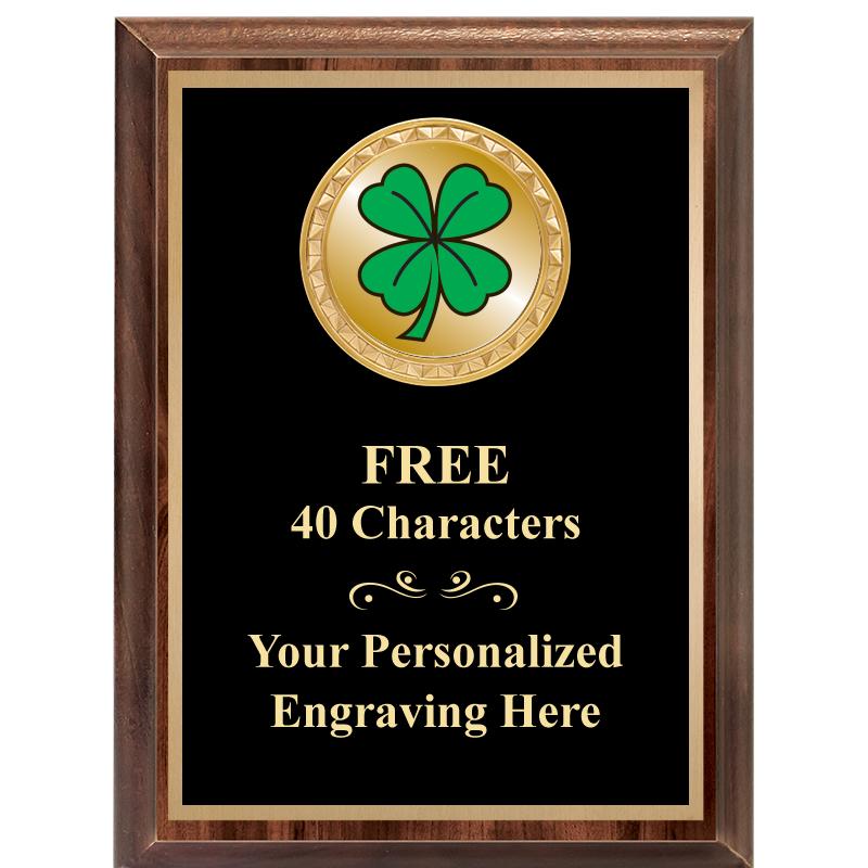 6X8 WOOD EXECUTIVE INSERT PLAQ