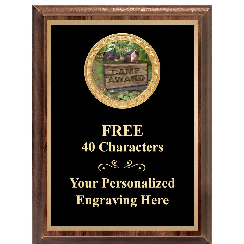 6X8 WOOD EXECUTIVE INSERT PLAQ