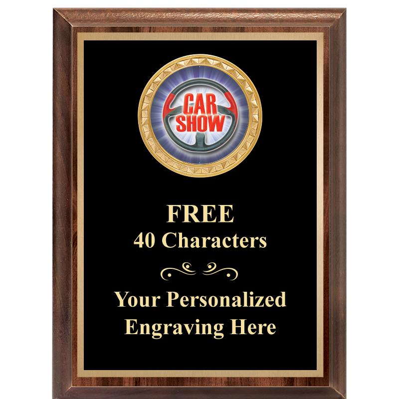 6X8 WOOD EXECUTIVE INSERT PLAQ