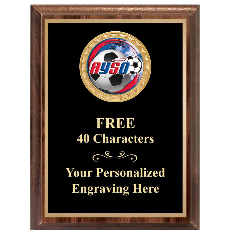 6X8 WOOD EXECUTIVE INSERT PLAQ