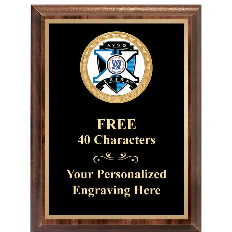 6X8 WOOD EXECUTIVE INSERT PLAQ