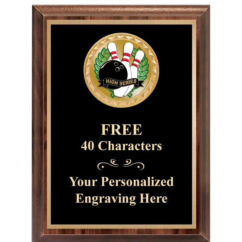 6X8 WOOD EXECUTIVE INSERT PLAQ