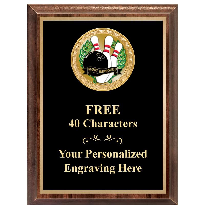 6X8 WOOD EXECUTIVE INSERT PLAQ