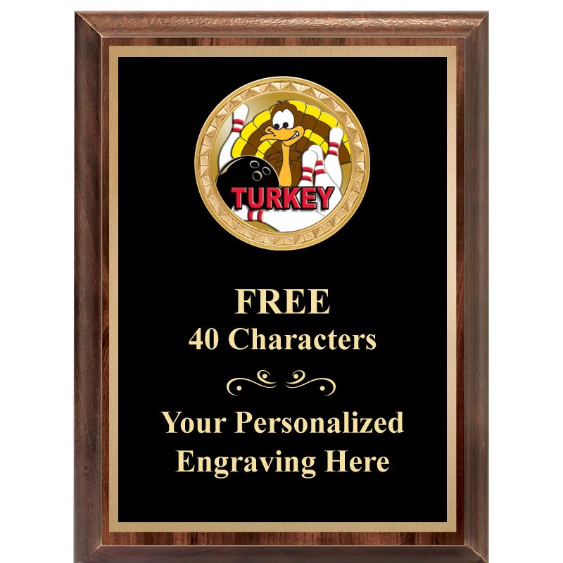 6X8 WOOD EXECUTIVE INSERT PLAQ
