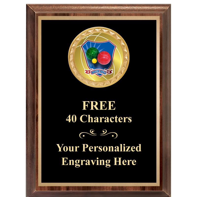 6X8 WOOD EXECUTIVE INSERT PLAQ