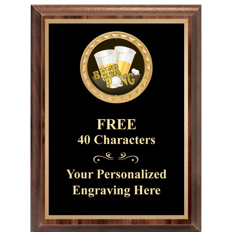 6X8 WOOD EXECUTIVE INSERT PLAQ