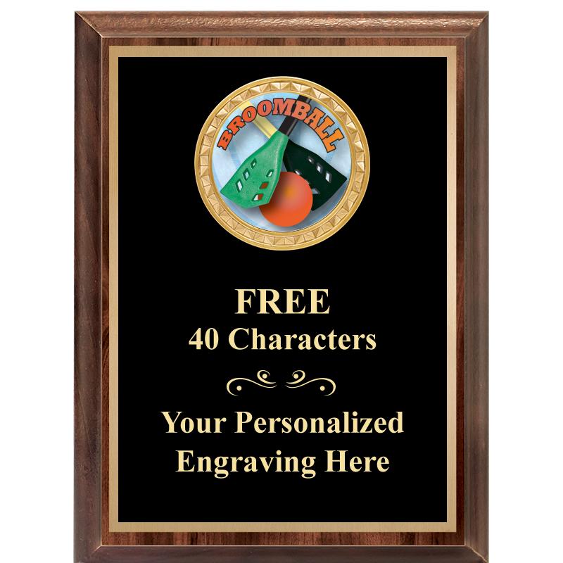 6X8 WOOD EXECUTIVE INSERT PLAQ