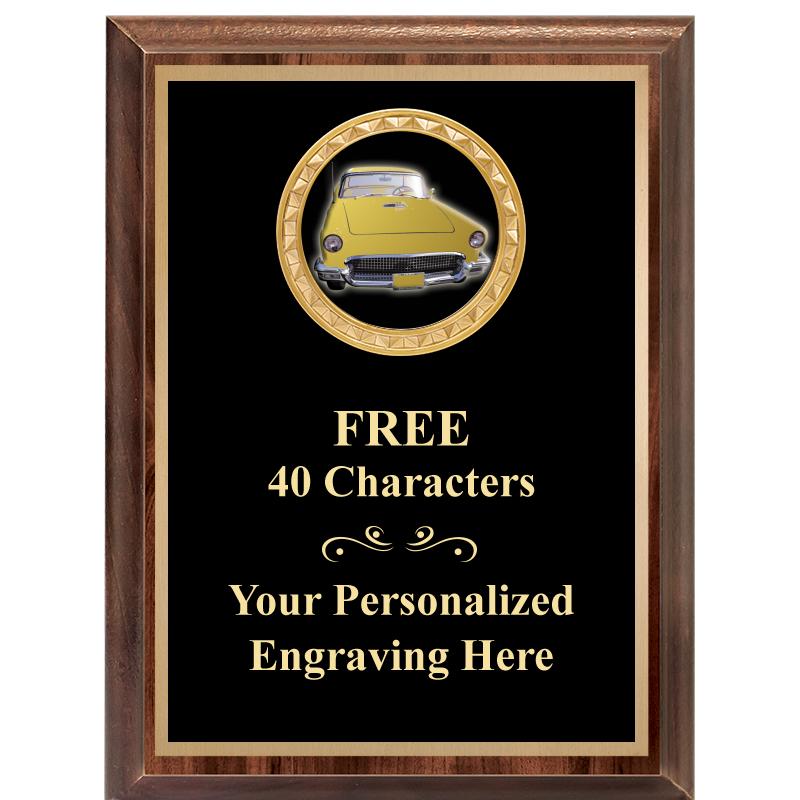 6X8 WOOD EXECUTIVE INSERT PLAQ
