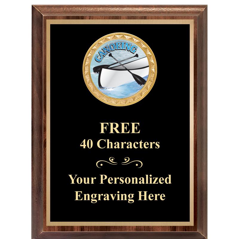 6X8 WOOD EXECUTIVE INSERT PLAQ