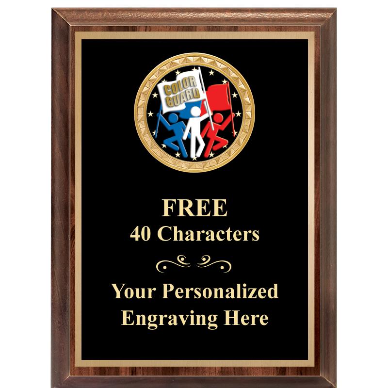 6X8 WOOD EXECUTIVE INSERT PLAQ