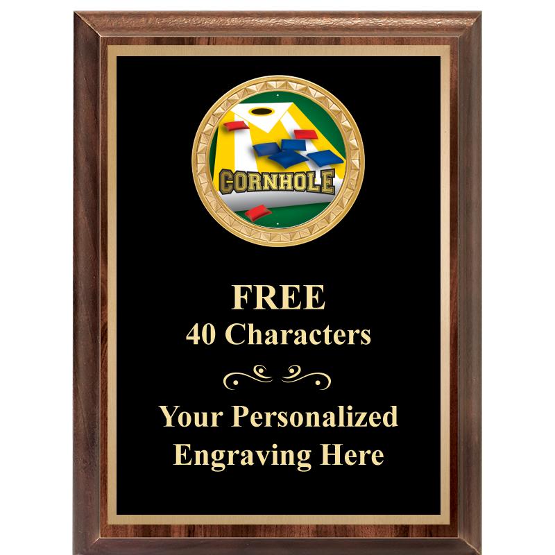 6X8 WOOD EXECUTIVE INSERT PLAQ