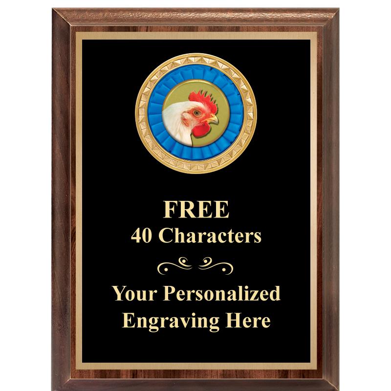 6X8 WOOD EXECUTIVE INSERT PLAQ