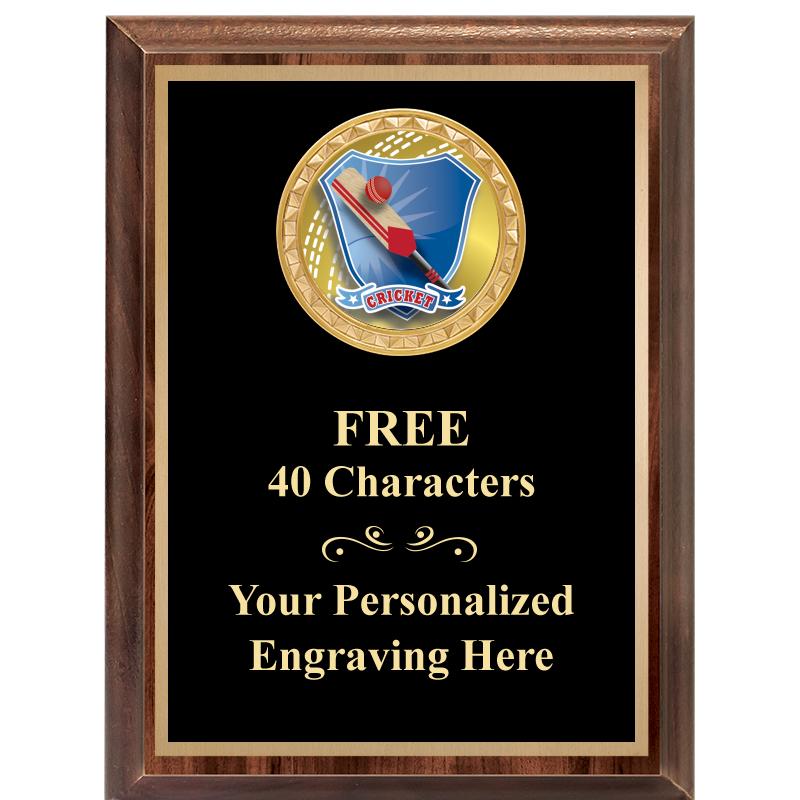 6X8 WOOD EXECUTIVE INSERT PLAQ