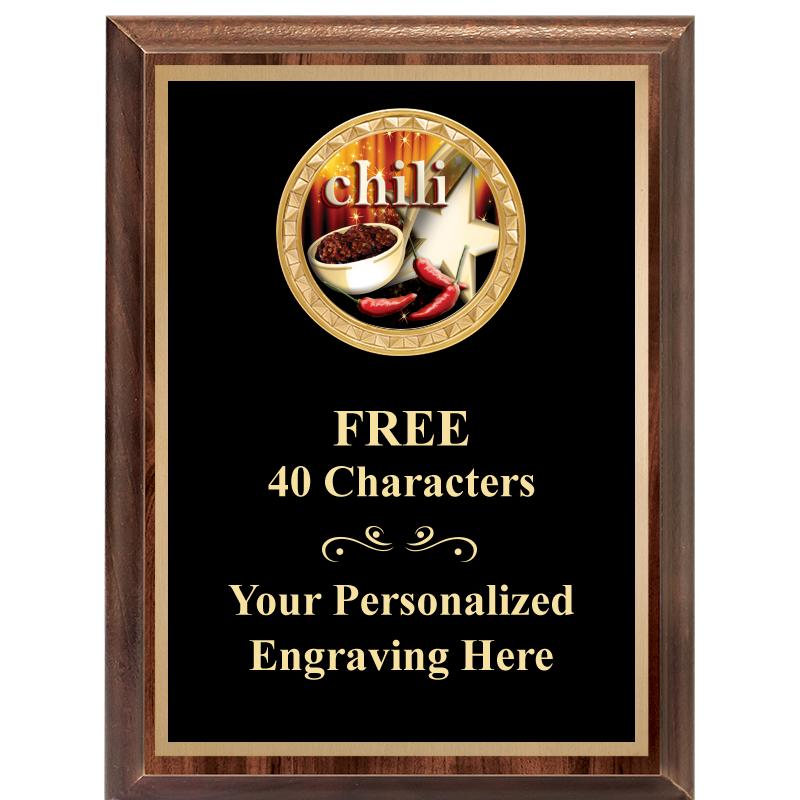 6X8 WOOD EXECUTIVE INSERT PLAQ