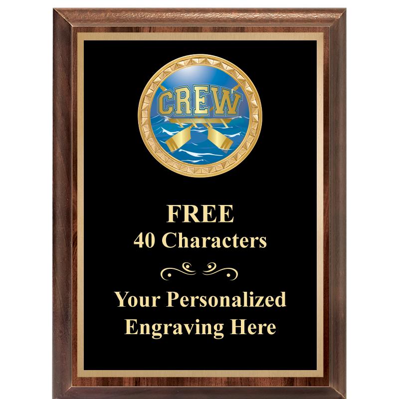 6X8 WOOD EXECUTIVE INSERT PLAQ