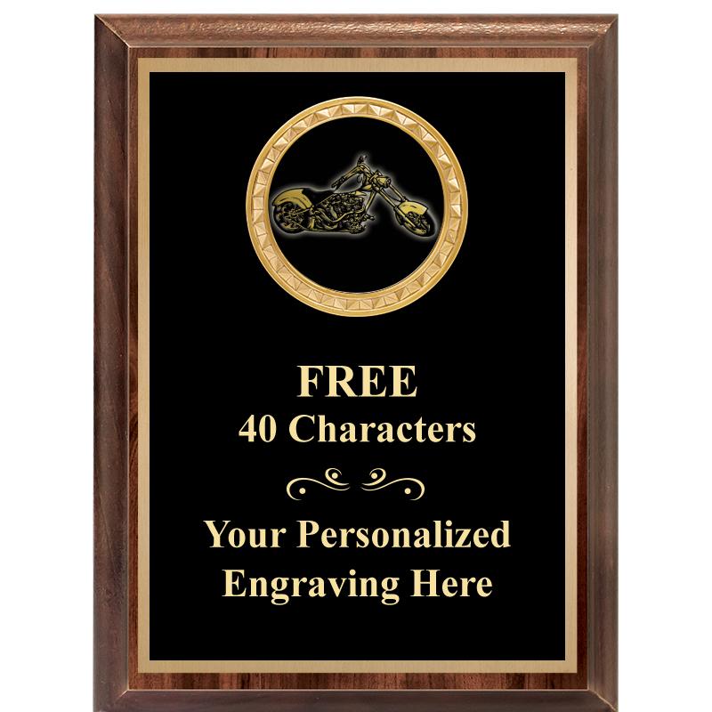 6X8 WOOD EXECUTIVE INSERT PLAQ