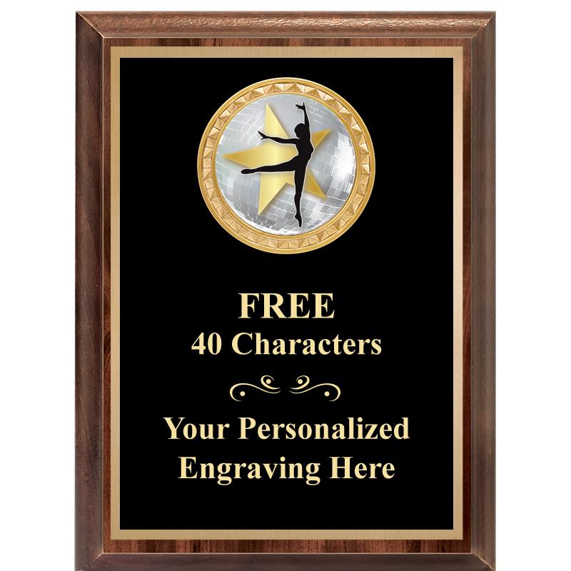 6X8 WOOD EXECUTIVE INSERT PLAQ