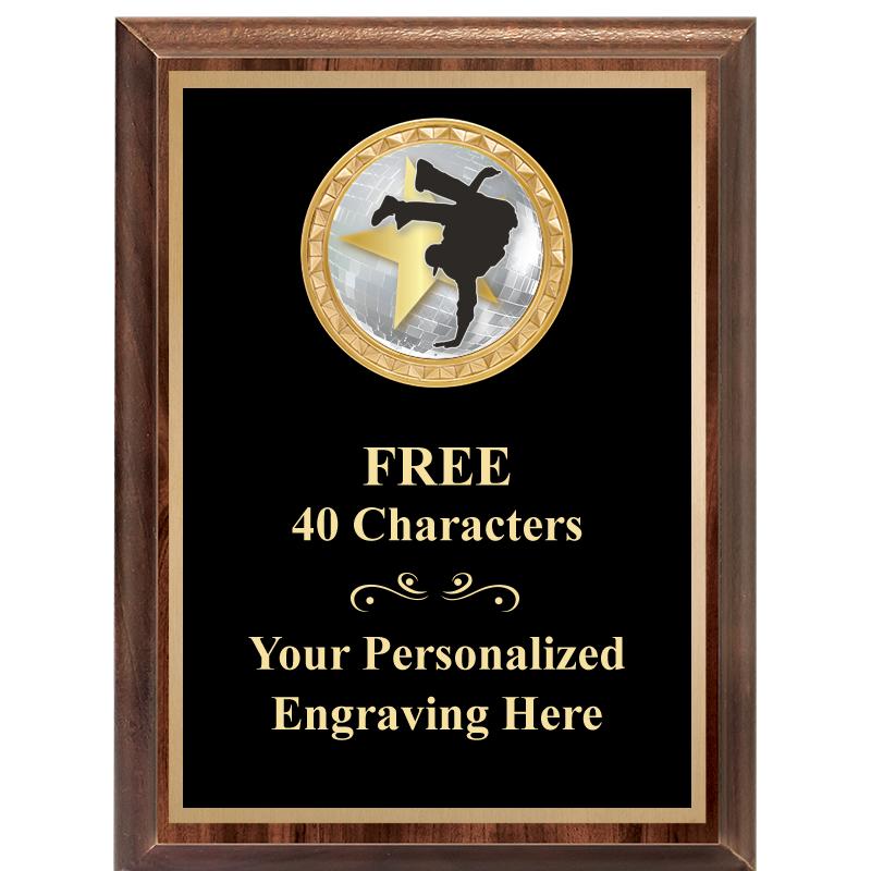 6X8 WOOD EXECUTIVE INSERT PLAQ